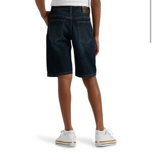 Wrangler Boys Dark Blue Denim Jean Shorts Adjustable Waist